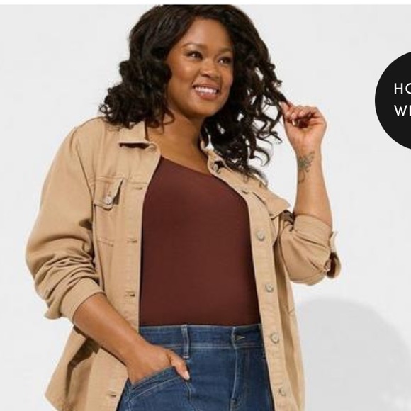 NWT Torrid Sculpting Knit Scoop Neck Cami bitter chocolate size 5X - Picture 3 of 9